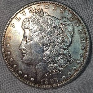 1897 Morgan Dollar  $1 FVF with Toning