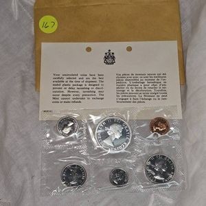 1964 Royal Canadian Mint Silver $1, SilverUNC