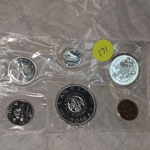 1964 Royal Canadian Mint Silver $1, SilverUNC