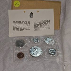 1964 Royal Canadian Mint Silver $1, SilverUNC
