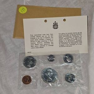 1964 Royal Canadian Mint Silver $1, SilverUNC