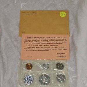 1962 US Treasury Proof Set, Silver UNC