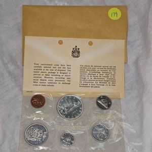 1965 Royal Canadian Mint Proof Set, Silver UNC