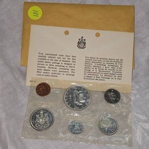 1965 Royal Canadian Mint Proof Set, Silver UNC