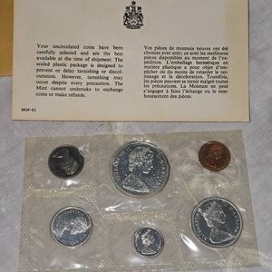 1965 Royal Canadian Mint Proof Set, Silver UNC