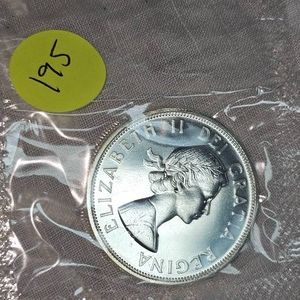 1964 Royal Canadian Mint Silver Dollar $1, UNC