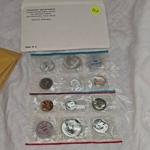1964 US Mint Set, P&D, UNC, Silver