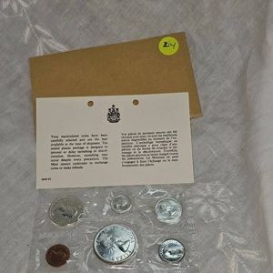 1964 Royal Canadian Mint Proof Sets, Silver UNC