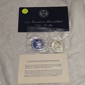 1971 Eisenhower US Mint Silber Dollar 40%, UNC