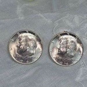 2-1964 Kennedy Halfs, 50c Silver UNC