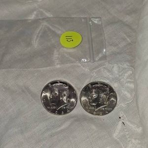 2-1964 Kennedy Halfs, 50c Silver UNC