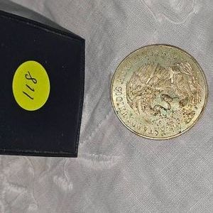 1968 Mexico 25 Pesos Silver Olympics 72% Silver Coin