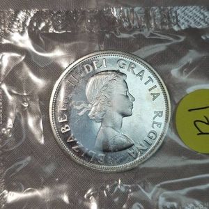 1964 Royal Canadian Mint Silver $1, 1864-1964 Proof UNC