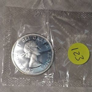 1964 Royal Canadian Mint Silver $1, 1864-1964 Proof UNC
