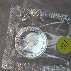 1964 Royal Canadian Mint Silver $1, 1864-1964 Proof UNC