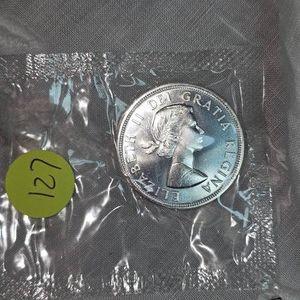 1964 Royal Canadian Mint Silver $1, 1864-1964 Proof UNC