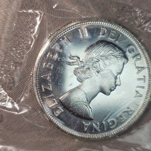 1964 Royal Canadian Mint Silver $1, 1864-1964 Proof UNC
