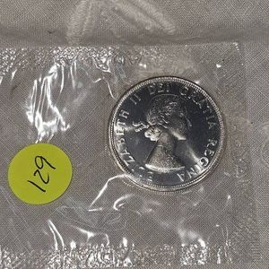 1964 Royal Canadian Mint Silver $1, 1864-1964 Proof UNC