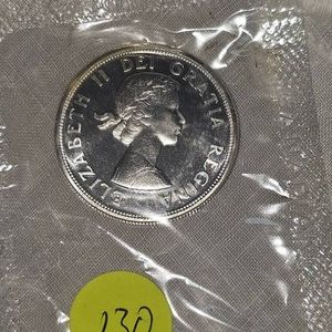 1964 Royal Canadian Mint Silver $1, 1864-1964 Proof UNC