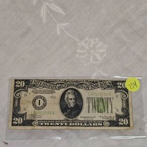1934 Jackson $20, Federal Reserve Note