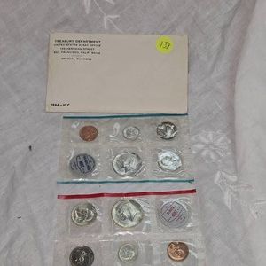 1965 US P&D Mint Set  UNC Silver in Envelope