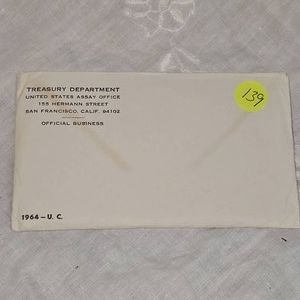 1966 US P&D Mint Set  UNC Silver in Envelope