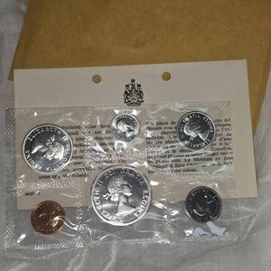 1964 Canadian Mint Proof Set, Silver UNC