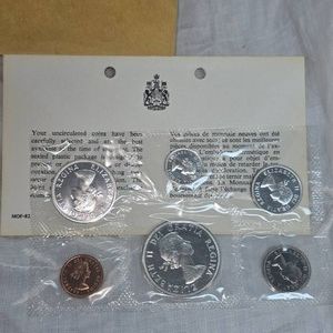 1964 Canadian Mint Proof Set, Silver UNC