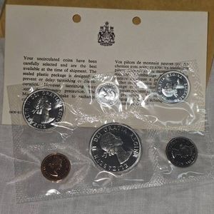 1964 Canadian Mint Proof Set, Silver UNC