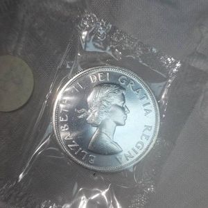 1964 Toyal Canadian Mint Silver $1, 1864-1964, Proof UNC