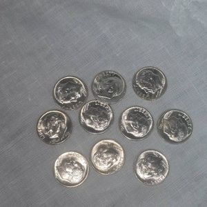10-1963 Roosevelt Dimes  10c UNC