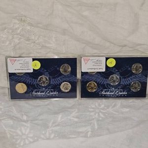 North Dakota Statehood Quarter 25c Set------