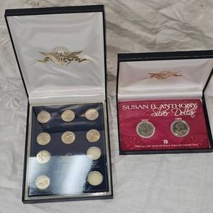 Susan B Anthony Set and 2007 Quarter States Set