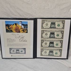 2003A Uncut North Dakota Commemortive $1, Sheet of 4
