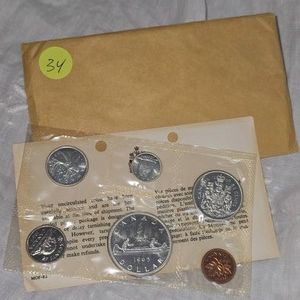 1965 Canadian Mint Proof Set, Silver, UNC