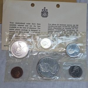 1965 Canadian Mint Proof Set, Silver, UNC