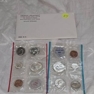 1964 P&D US Mint Set, UNC Mint