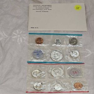 1964 P&D US Mint Set, UNC Mint