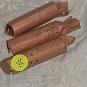 Wheatback Pennies 36P, Qty 43-50s Qty39, 40s Qty40