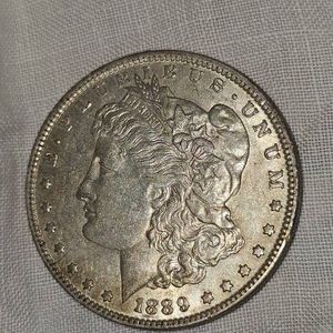 1889 Morgan O, VF wToning