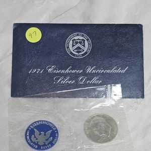 1971 S Eisenhower Silver $1 US Mint Packaged