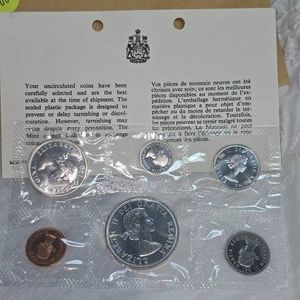 1964 Canadian Mint Proof Set, Silver UNC