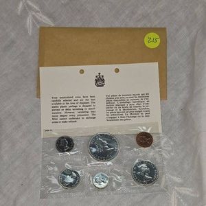 1964 Royal Canadian Mint Proof Sets, Silver UNC