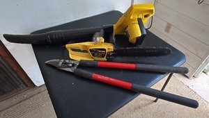 Electric Blower, Cutter and a Lopping Shears
