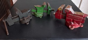 Three Bench Vises