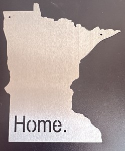 Metal Cutout of Minnesota Wall Art