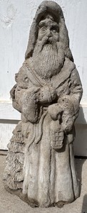 Cast Concrete Santa Statue
