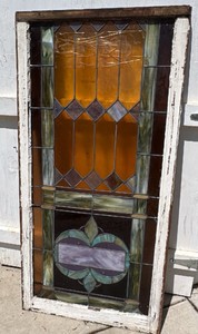Vintage Stained Glass Window