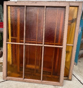 Four Vintage Stained Glass Windows