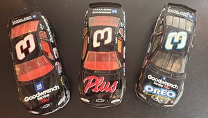 Three 124 Scale Diecast Dale Earnhardt Sr Race Cars